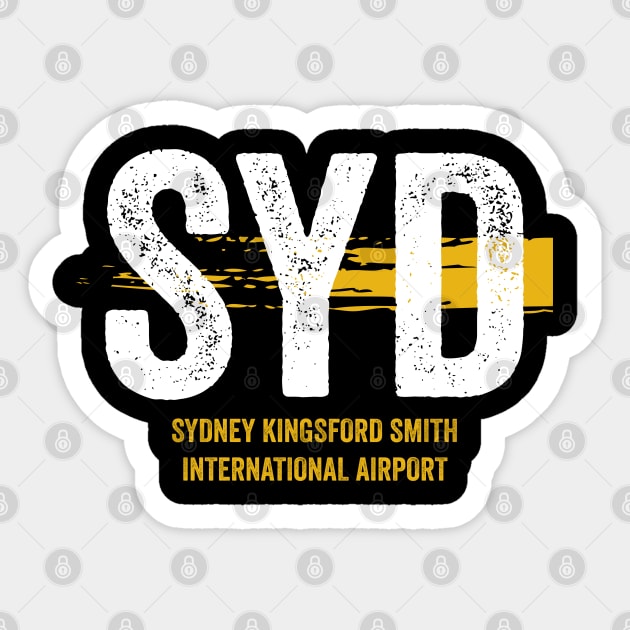 SYD Airport Code Sydney International Airport Sticker by VFR Zone